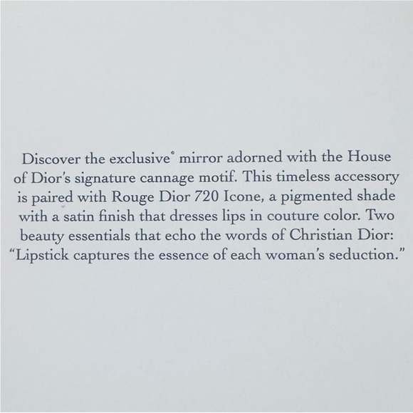 Rouge DIOR Lipstick Mirror Gift Set Limited Edition AUTHENTIC New - Picture 7 of 8